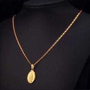New 18K gold cross necklace for women